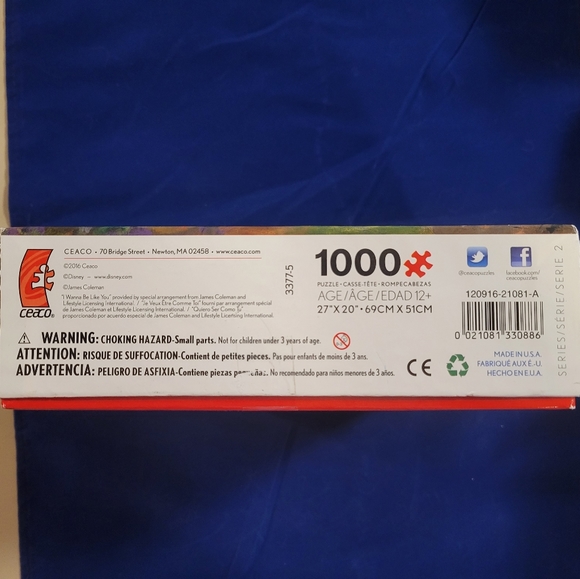 Disney I Wanna Be Like You Jungle Book 1000 pcs jigsaw puzzle OUT OF PRINT 2016 - Picture 2 of 10